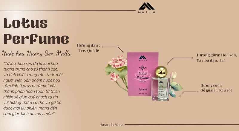 Malla - Nước hoa tâm linh, tinh tế đến từ thiên nhiên